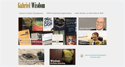 Desktop Screenshot of gabrielwisdom.com
